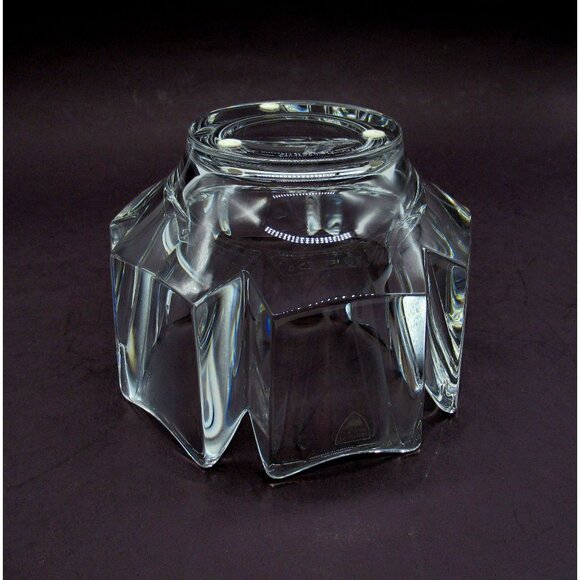 Orrefors CORONA Swedish Crystal Bowl Lars Hellsten Made In Sweden 1970s - Picture 11 of 12